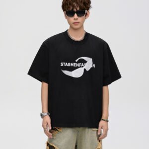 Abstract vision top black